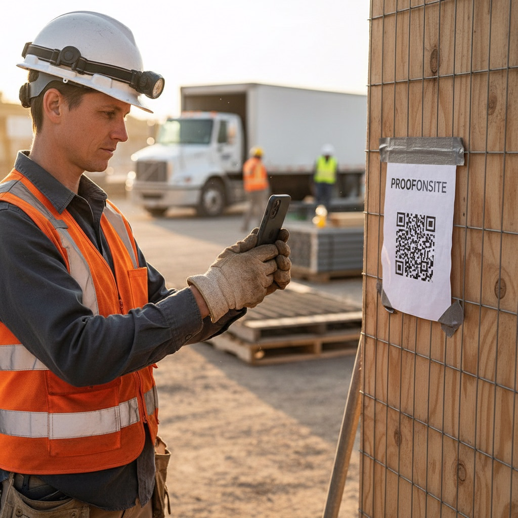 ProofOnSite capture in action